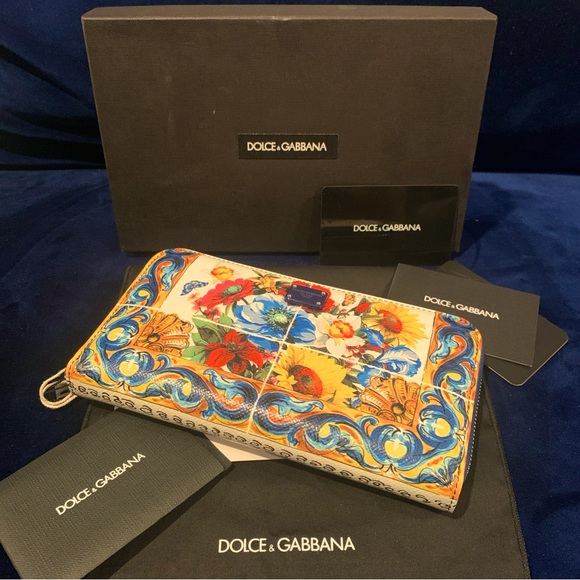 Dolce & Gabbana Majolica Wallet New - Picture 1 of 6